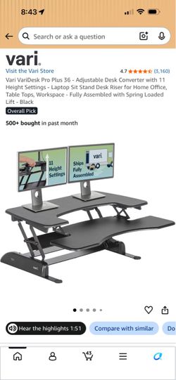VariDesk® Pro Plus™ 36 Standing Desk