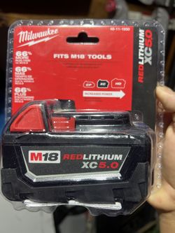 New Milwaukee M18 5.0 Amp Battery