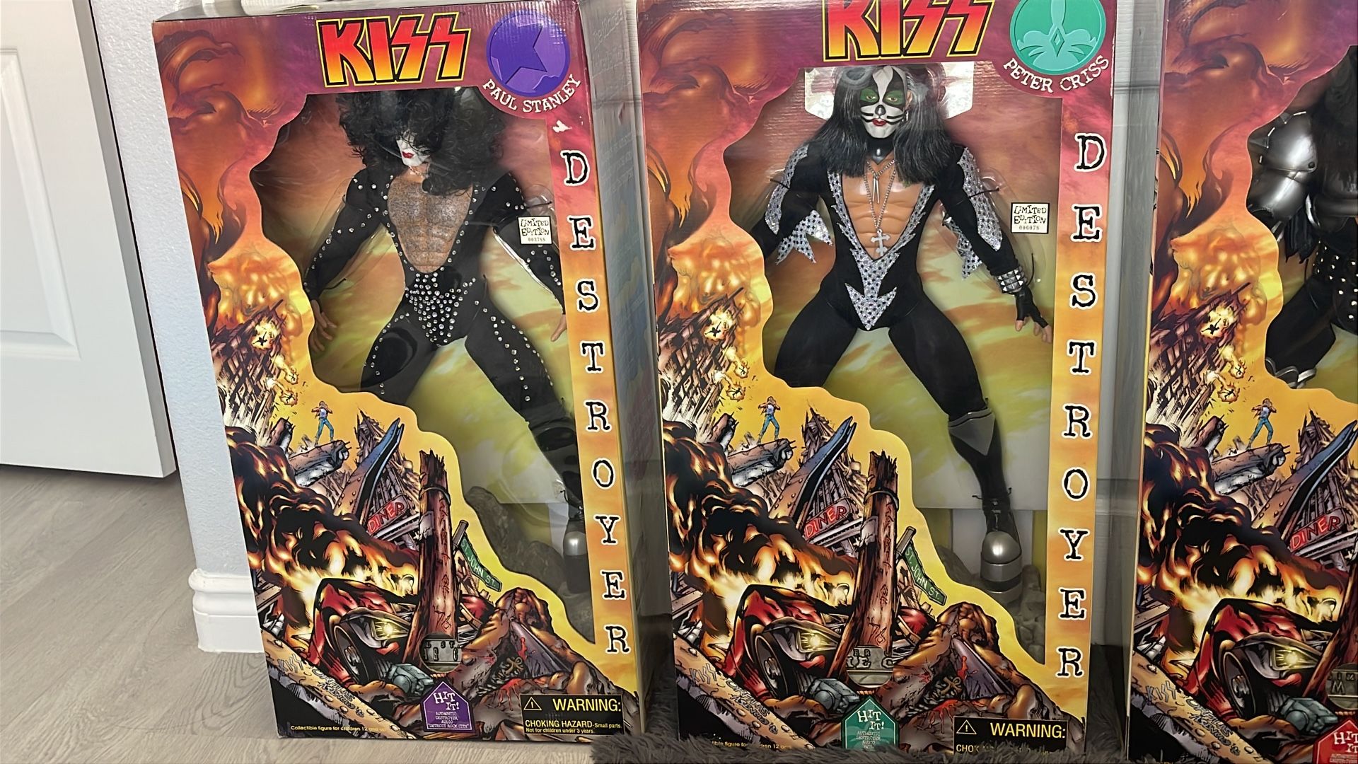 NIB 24” KISS Destroyer Action Figure Doll Ace Frehley