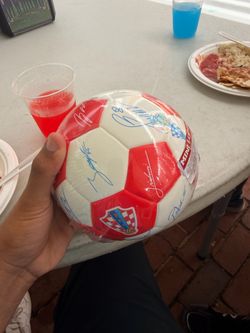 Team signed croatia ball