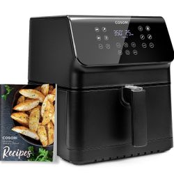 COSORI Pro I Air Frver Oven Combo, 5.8QT Large Cooker with 12 One-Touch Savable Custom Functions, Cookbook and Online Recipes, Nonstick and Dishwasher