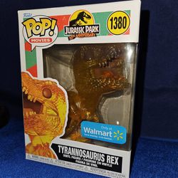 Funko Pop! Vinyl: Jurassic Park - Tyrannosaurus Rex #1380 (Translucent) - Walmart...