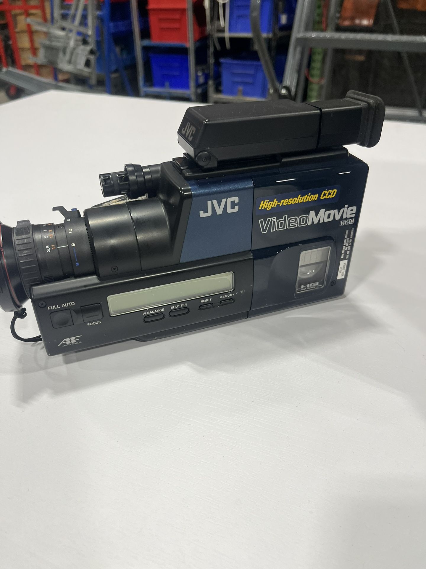 Vintage 1988 Jvc Gr35 Vhsc Video Movie Camara Blue As Is Untested Japan