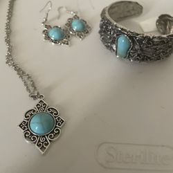 Earrings&necklace Nd Bracelet 