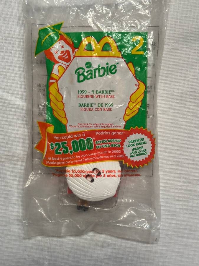 NEW McDonald's Happy Meal Toy #1 Barbie 1959