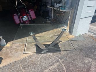 glass coffee table