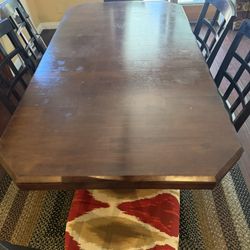 Free - Dining Table With 6 Chairs