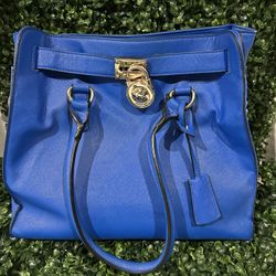 Michael Kors Hamilton Large East West Saffiano Leather Satchel Bag