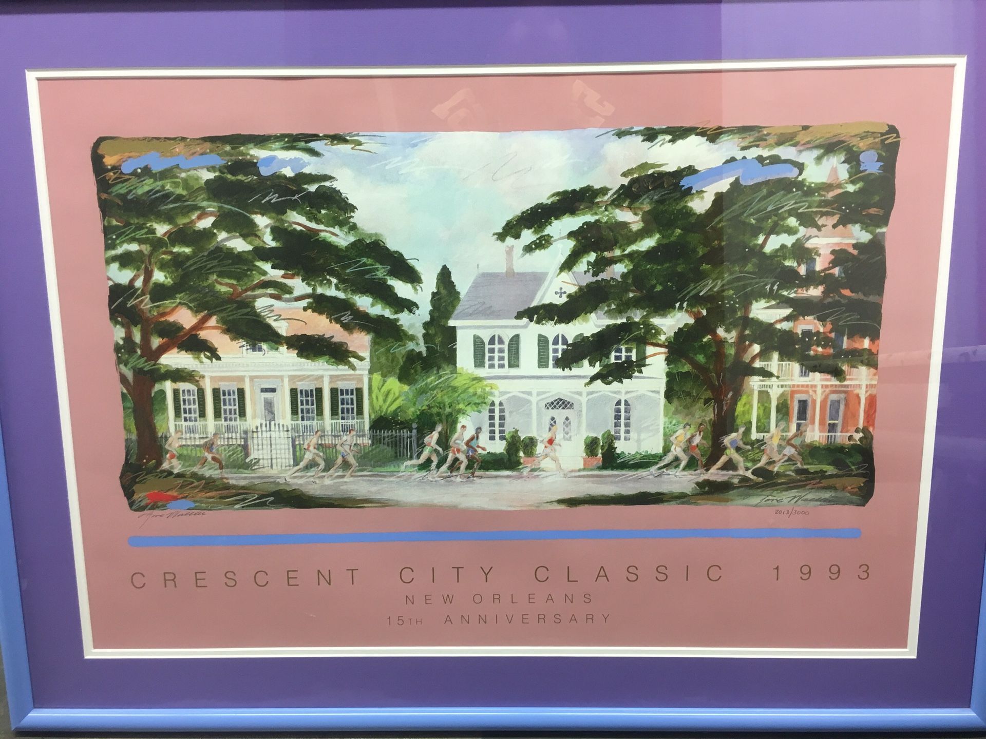 Lot of 9 Crescent City Classic signed, numbered, framed posters Lot