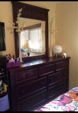 7 drawer dresser with mirror