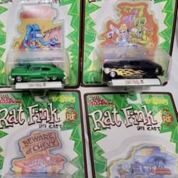 NEW IN PACKAG Lot Of 6 Racing Champions Rat Fink Ed Big Daddy Roth Die Cast Cars