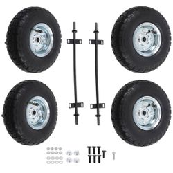 NEW! 10 inch Pneumatic Black Generator WHEEL KIT Replacement for 9000 8(contact info removed) Watts