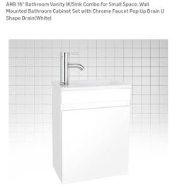 Small Bathroom Vanity NEW ASSEMBLY REQUIRED