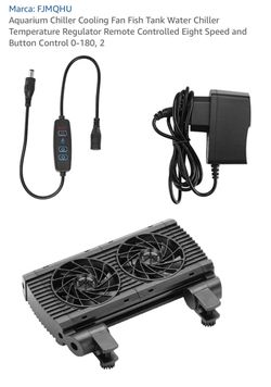 FJMQHU Aquarium Dual Fan Cooling Chiller