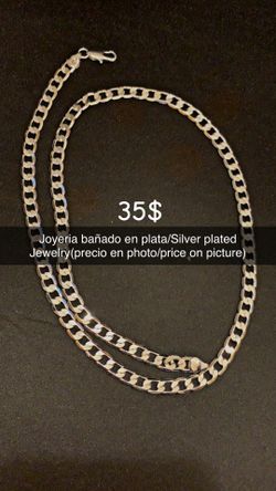 Joyeria bañado en plata/Silver plated Jewelry(precio en photo/price on picture)