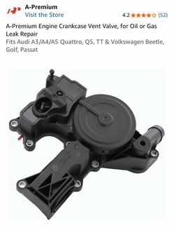 A-Premium PCV Valve Oil Separator Crankcase Vent for Audi A3 A4 A5 Volkswagen ..