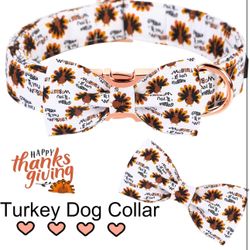 ARING PET Dog Collar with Detachable Bow, Adorable Bowtie Dog Collars, Adjustable & Comfortable Soft Collar Gift for Small Medium Large and Boy Girl D