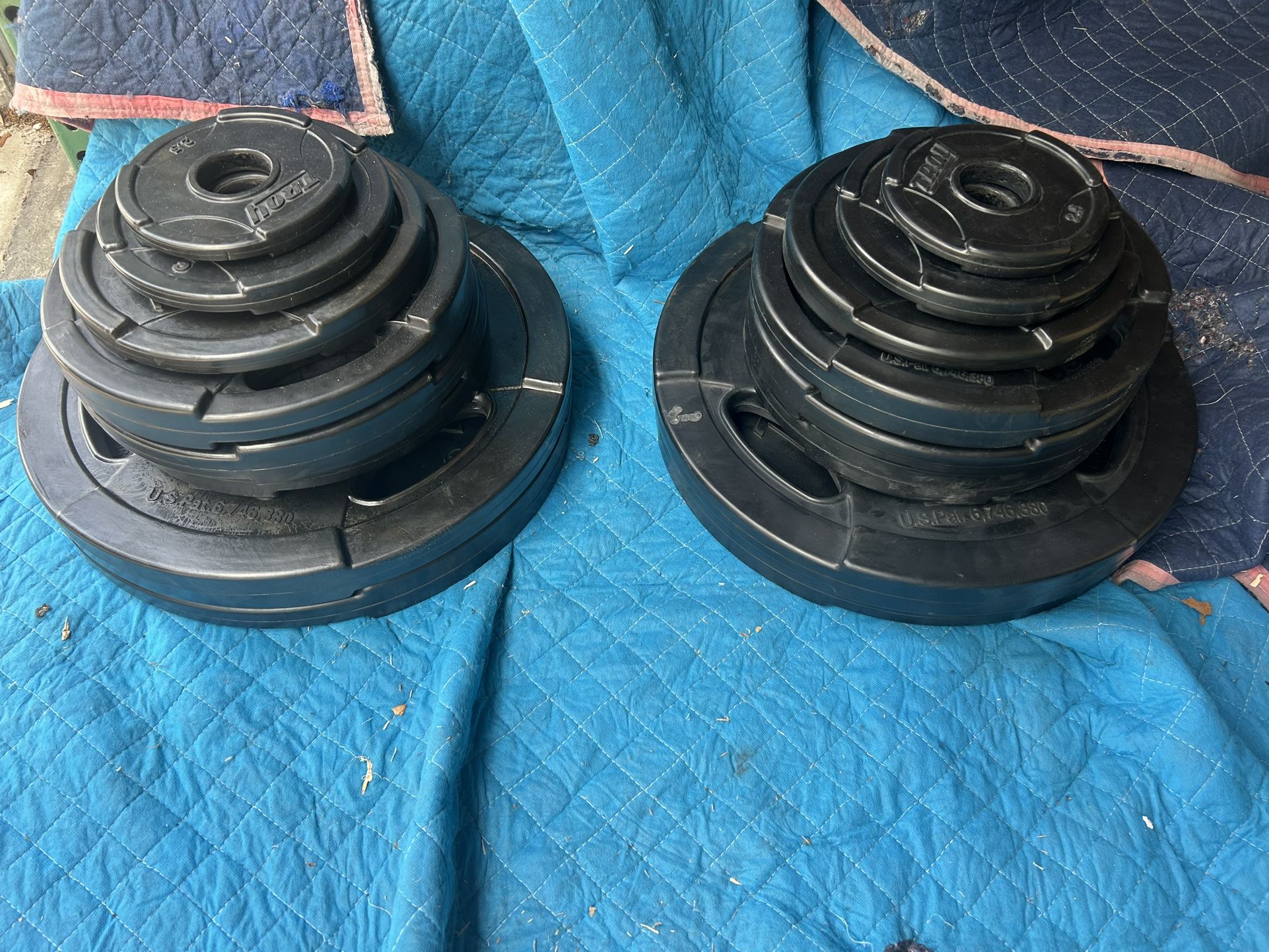 Troy Rubber Olympic Weights 365 Lbs