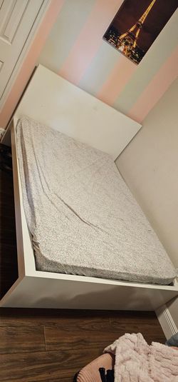 IKEA bed with bed underneath including