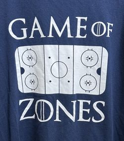 Game Of Zones Game Of Thrones Tgemed Hockey Shirt Size 3XL