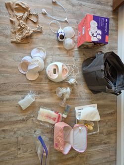 Breast pump pads milk storage bags bra bottle flanges