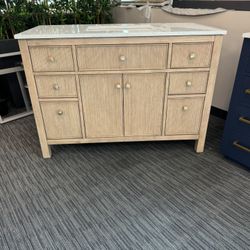 48” Bathroom Vanity In Light Oak Color 