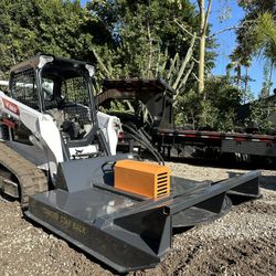 Skid Steer Brush Cutter Mower Bobcat Caterpillar Kubota 