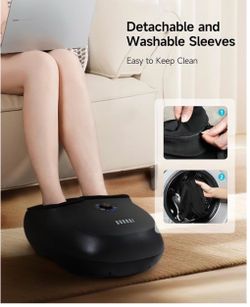 Foot Massager with Heat, Kneading, Rolling and Compression, Gifts for Men Women Dad Mom, Shiatsu Foot Massager Machine for Plantar Fasciitis and Neuro
