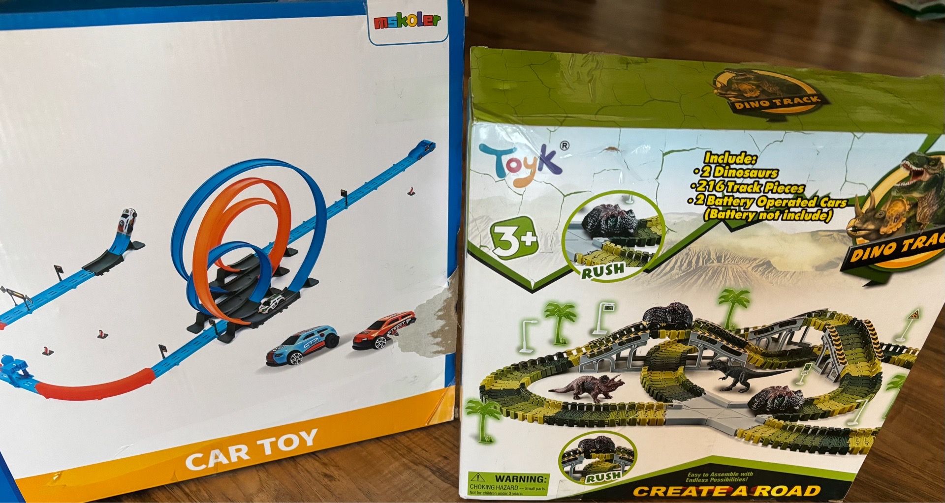 Create a Dinosaur Race Track and Car Toy Game with Loops
