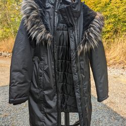 Faux Fur Peacoat 