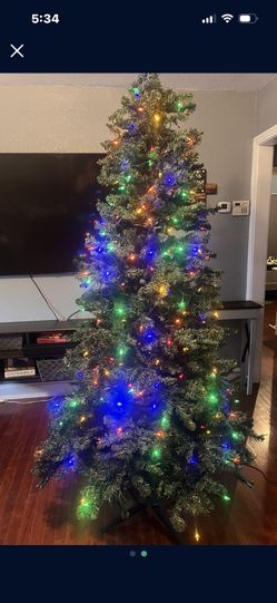 7 Ft Pre- Lit Christmas Tree