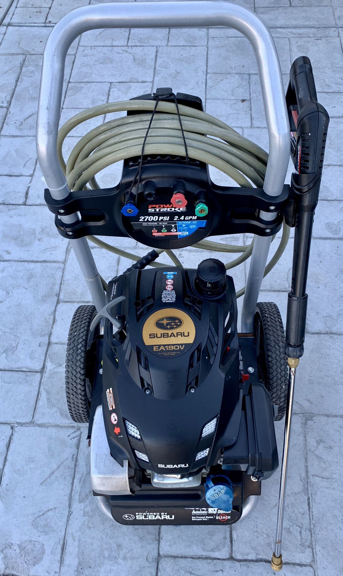 Powerstroke Subaru EA190V 2700 PSI 2.4 GPM Pressure Washer