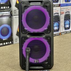 Rechargeable 2x10” Speaker w/ 2 Wireless Mic
