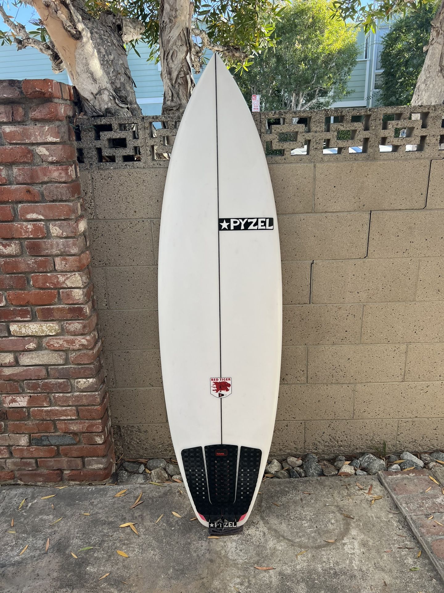 Pyzel “Red TIGER 🐅 “ Surfboard 6’2”