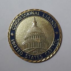 LARGE MEDAL: CONGRESSIONAL LIAISON YNITED STATES CAPITAL**50×3.3MM.**46.5GR.**