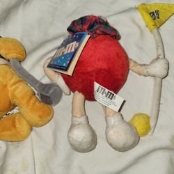 Winnie The Pooh & M&M Golfing Stuffed Animals