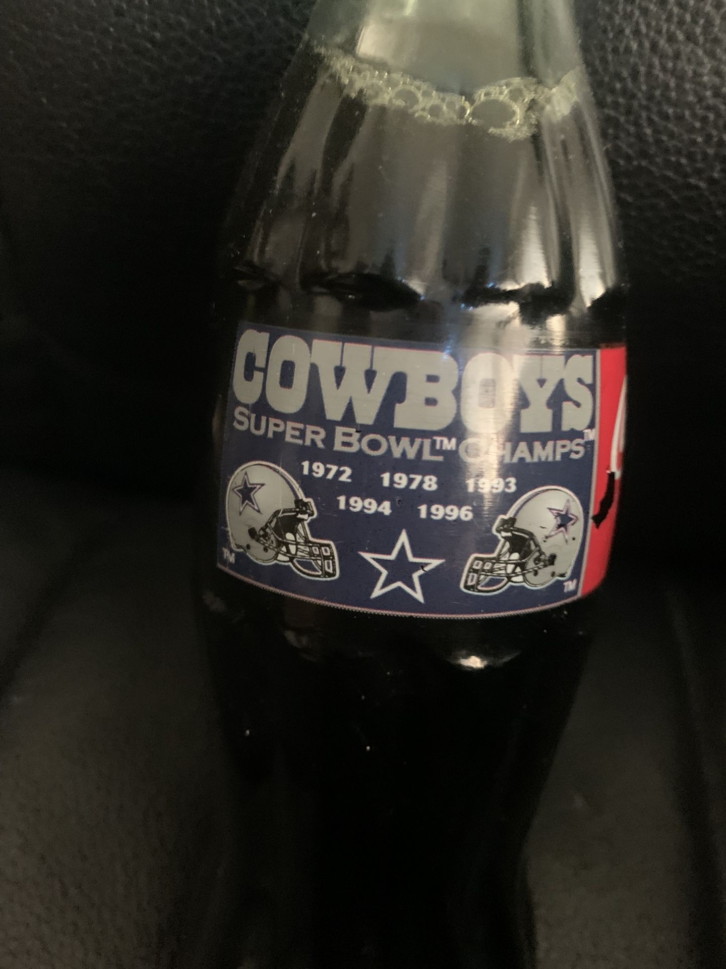 Dallas Cowboys Super Bowl Champs Coke Bottle