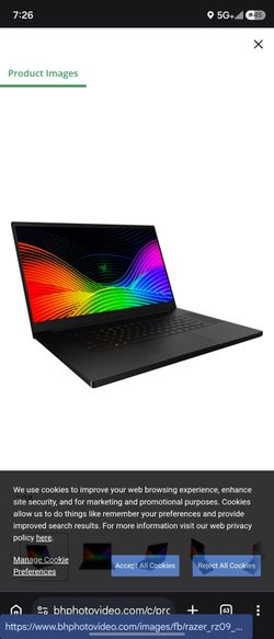Razor gaming laptop i7 9th gen new condition