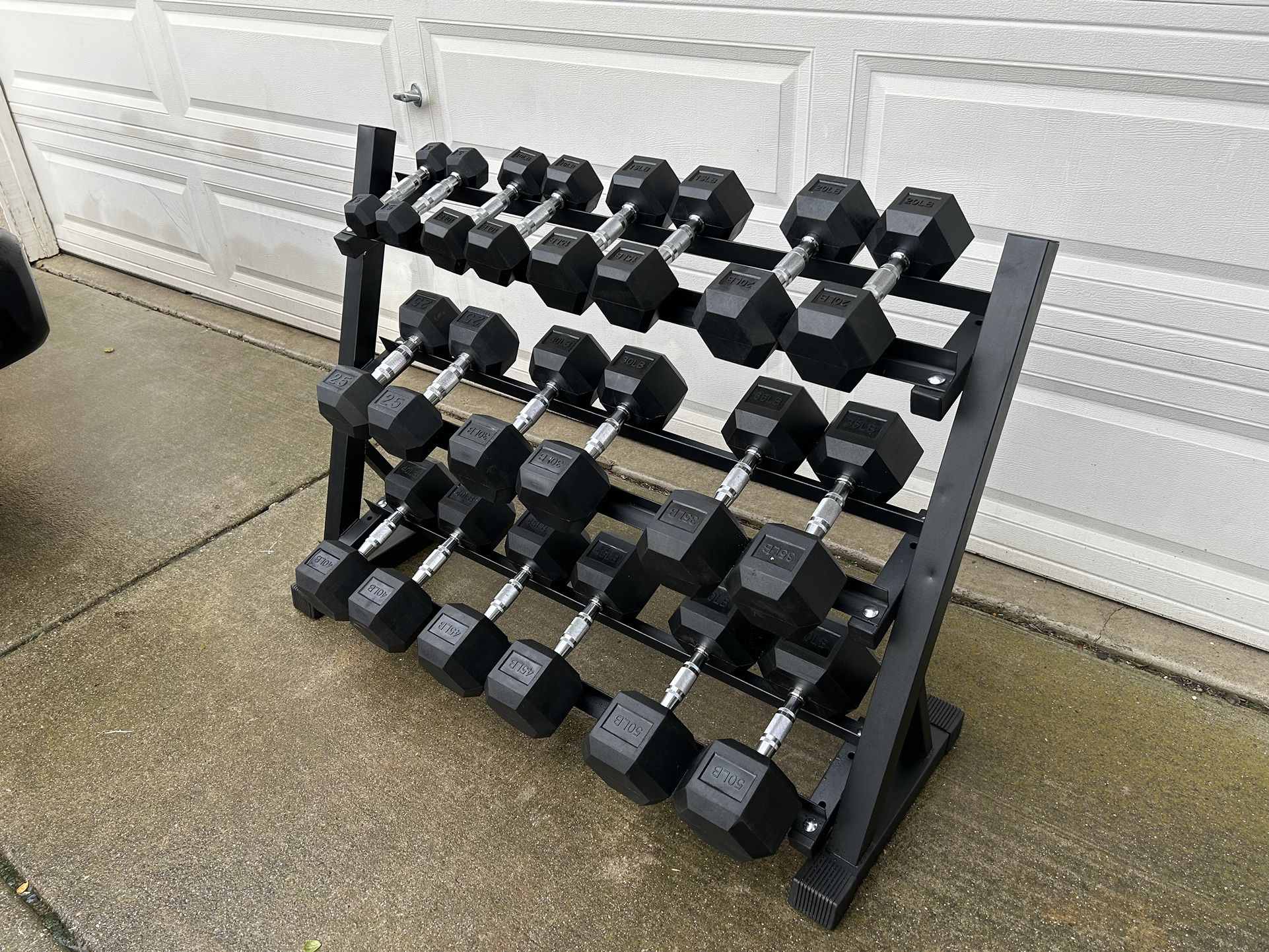 Brand New Set Of Dumbbells From 5 To 50 Pound