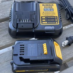 New 20v Dewalt Charger N Battery 