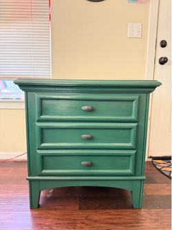 Real wood nightstand