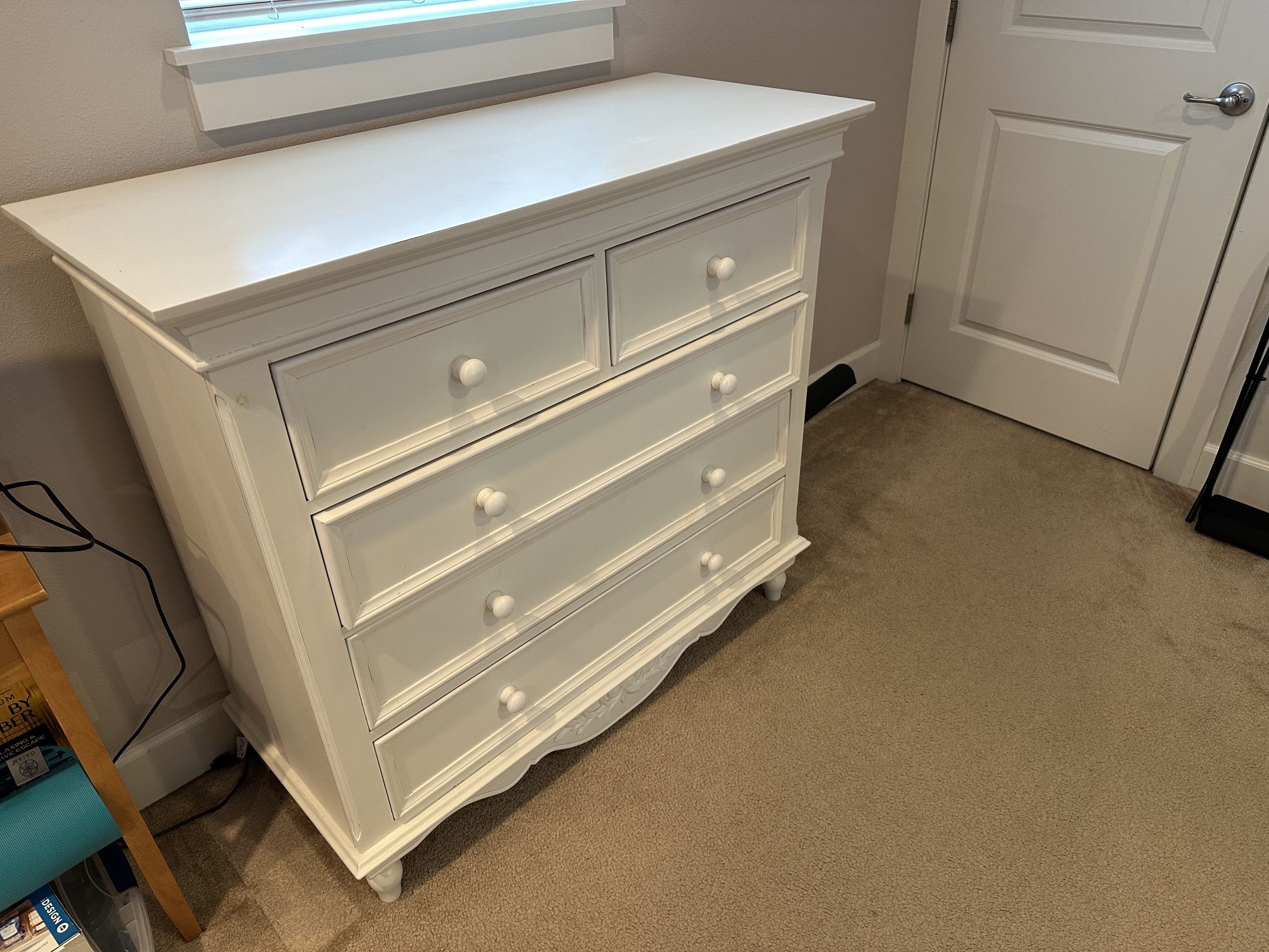 Classic White Dresser & Side table