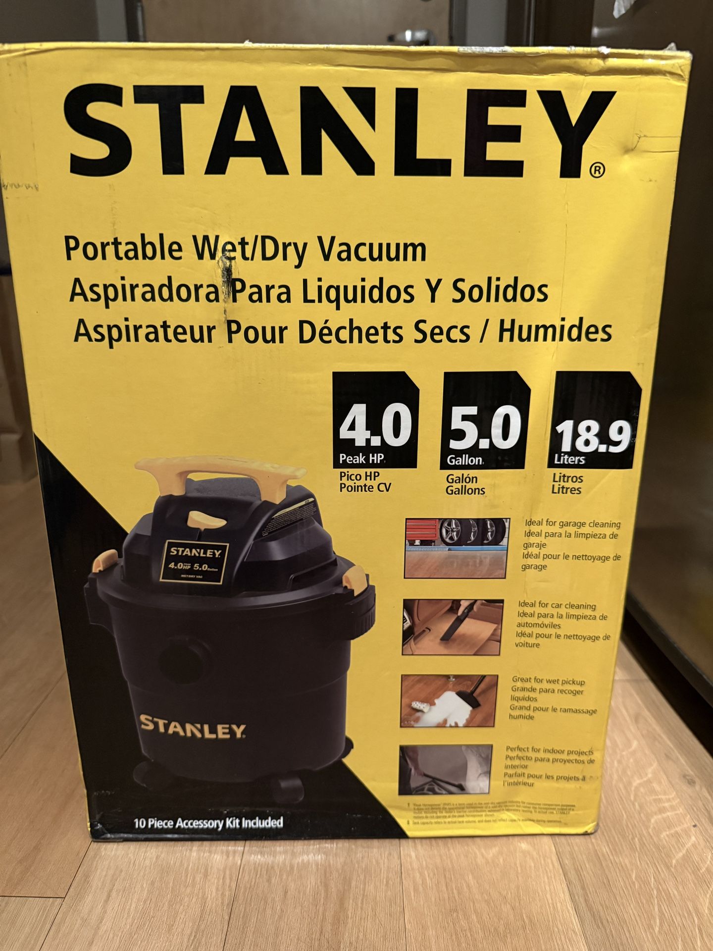Stanley Portable, Wet, Dry Vacuum. NEW In box!