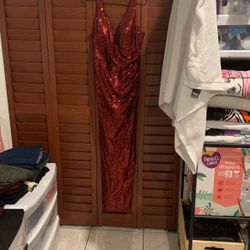 Ever Pretty Burgundy Sequin Dress 