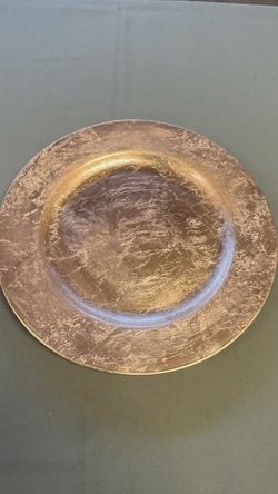 Gold Foil Like Charger Plates 