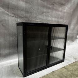 New Assembled- Wall Mount Folding Storage Cabinet 27.56"X 9.06"x23.62"