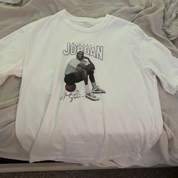 XS MICHAEL JORDAN SHIRT AIR JORDAN WHITE