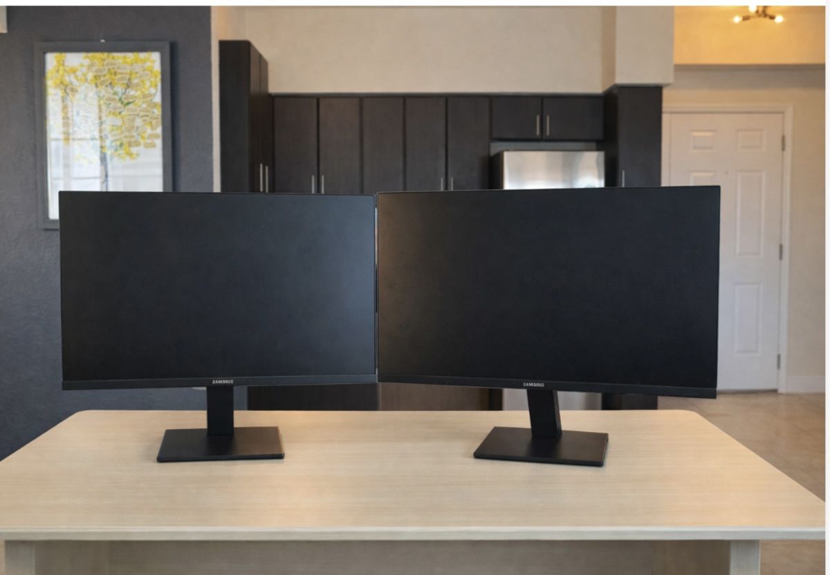 Sansui 24” HDMI Computer Monitors – Dual Setup – $89 for Both