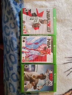 X BOX games NBA basketball game 2018 and NBA 2022