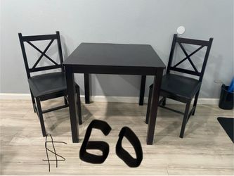Wood Table and 2 Wood Chairs (Pomona CA)